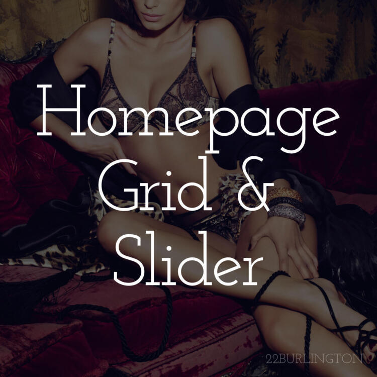 Homepage Grid & Slider